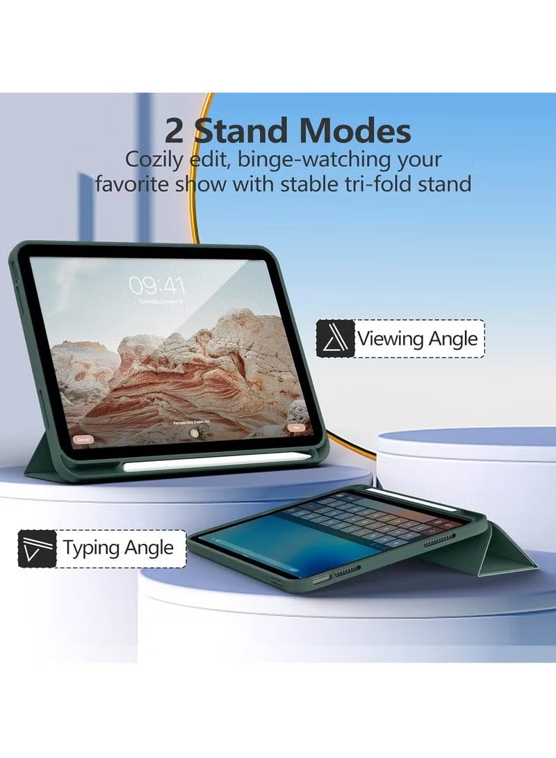 أوميكسبرو جراب متوافق مع iPad الجيل العاشر 10.9 بوصة 2022 مع حامل قلم رصاص، غطاء واقٍ رفيع ثلاثي الطي مع ظهر ناعم من مادة TPU لجراب iPad الجيل العاشر، مع خاصية السكون والاستيقاظ التلقائي - Image 5
