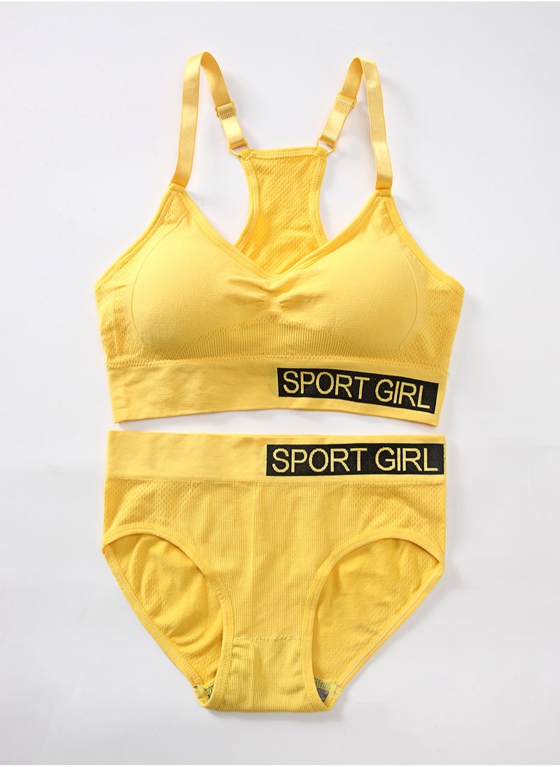 Generic - Yellow Bikini Set with Bra & Panties - Image 1
