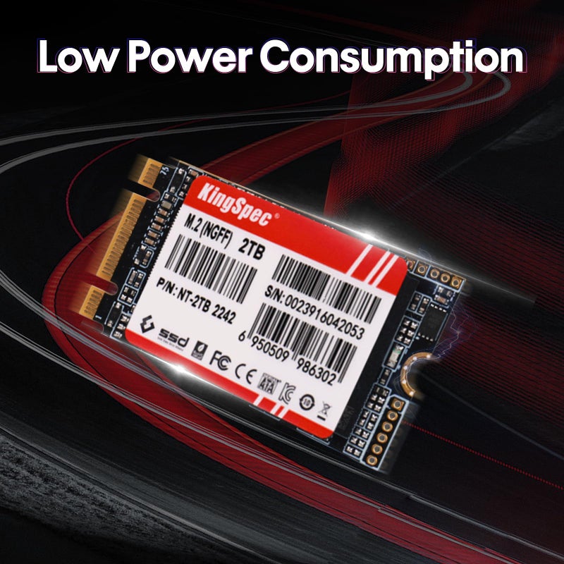 KingSpec NT Series 128GB M.2 2242 SATA SSD - Not Compatible with NVMe Socket, Sata 3 6Gb/s Internal Solid State Drive, for Ultrabook & Laptop & Desktop - Image 4