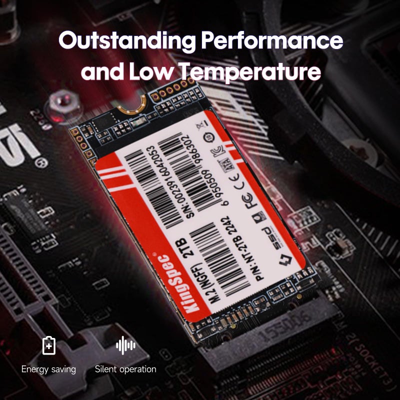 KingSpec NT Series 128GB M.2 2242 SATA SSD - Not Compatible with NVMe Socket, Sata 3 6Gb/s Internal Solid State Drive, for Ultrabook & Laptop & Desktop - Image 5