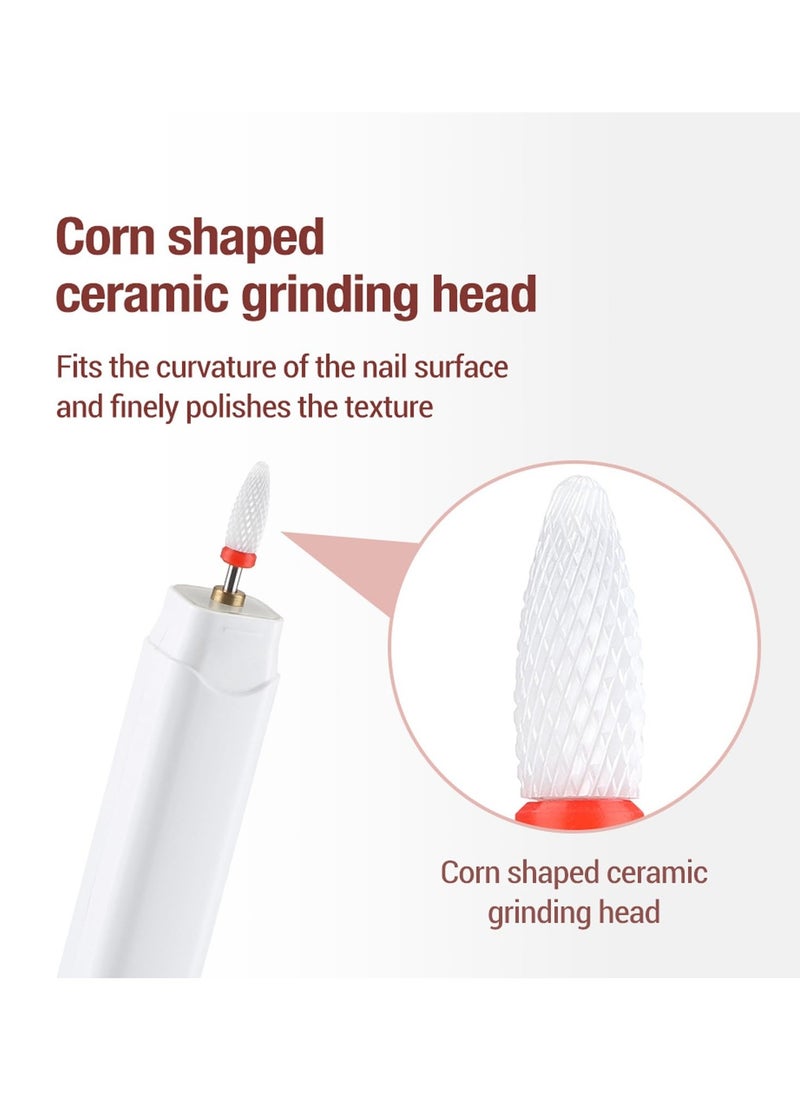 Captaintech Cordless USB Nail Drill for Acrylic and Gel Nails, Electric Nail File for Manicure and Pedicure, Portable Nail Art Tool for DIY Enthusiasts  - Image 4