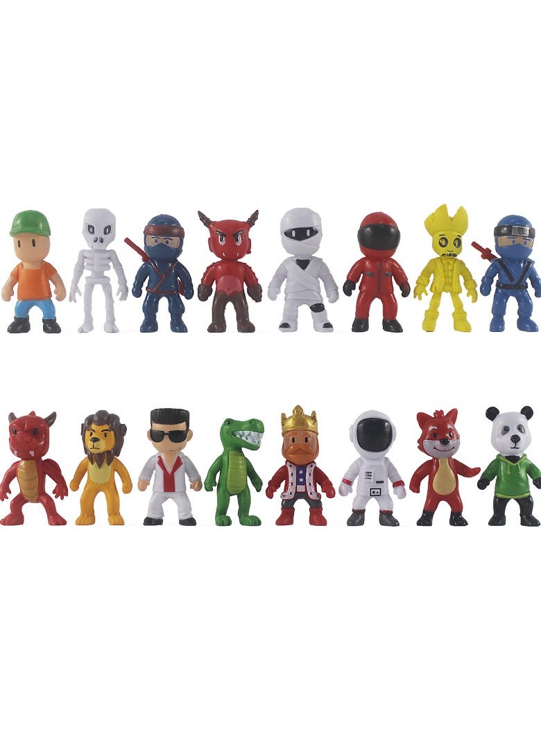 Generic - 16pc Stumble Guys Action Figure Kawaii Anime PVC Game Model Statue Set 6-7cm - Image 1