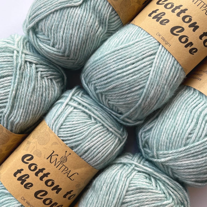 Cotton to The Core Cotton Yarn for Crocheting 6 Skeins 852Yds300G Free Patterns  Soft Baby Yarn for Knitting  3 DK Light Worsted Weight  Teal Blue
