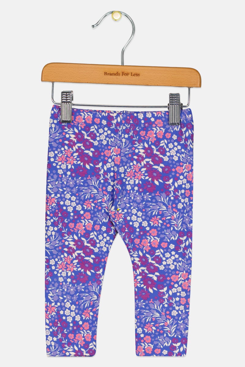 NAME IT Toddlers Girl Floral Print Pull On Leggings, Multicolor - Image 2