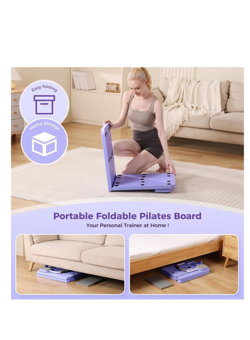 Y&D Portable Pilates Reformer Machine for Home Gym - Auto-Rebound Pilates Board with Abdominal Core Trainer & Full Body Workout  Professional Pilates Equipment for Men Women  - Image 5