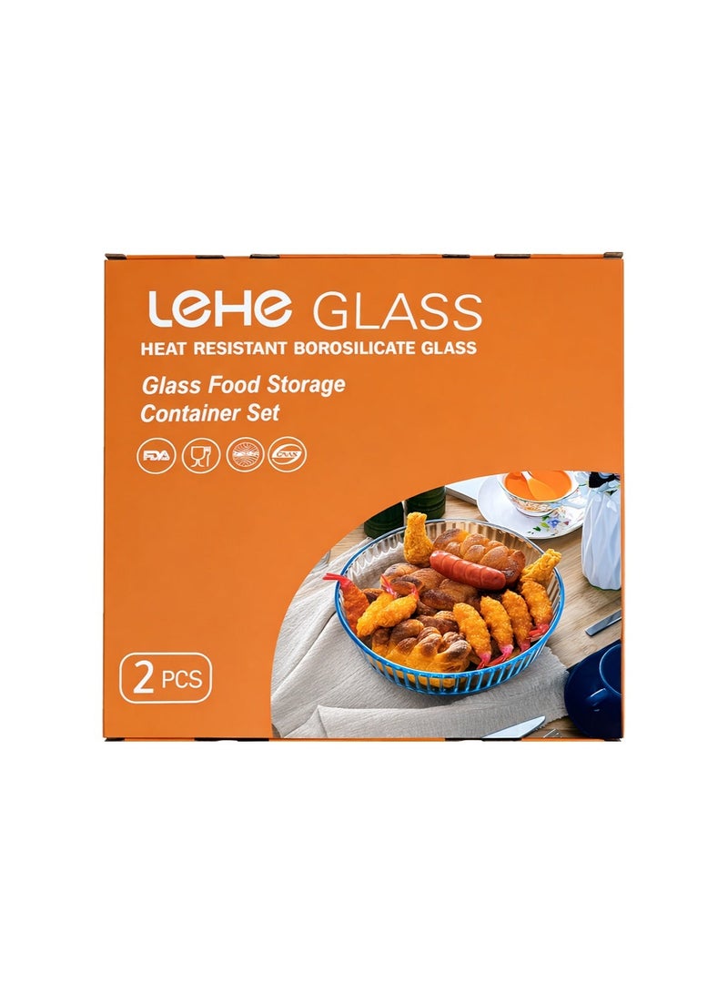 China Made Glass Food Storage Container Set – Lehe Glass - Image 1
