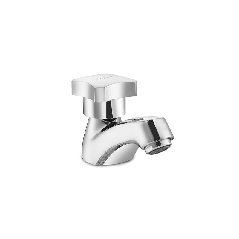 Parryware Jade Pillar Cock (Pack of 2) Twin Lever Faucet for Bathroom wash basins | Chrome Finish | with Honeycomb Type Aerator | 10 Years Warranty | G0202A1 - Image 4