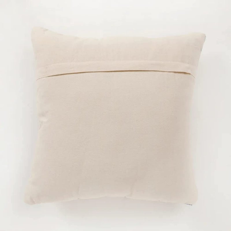 pepme pepme Shibori tie dye Cushion Cover Cotton Slub 18x18 Dark Blue White  - Image 5