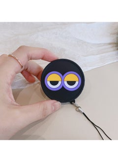 Color Picture Suitable For Fujifilm Instax Mini Evo Special Silicone Lens Cover Camera Protective Cover-Color:Black Cover-purple Eye Circles