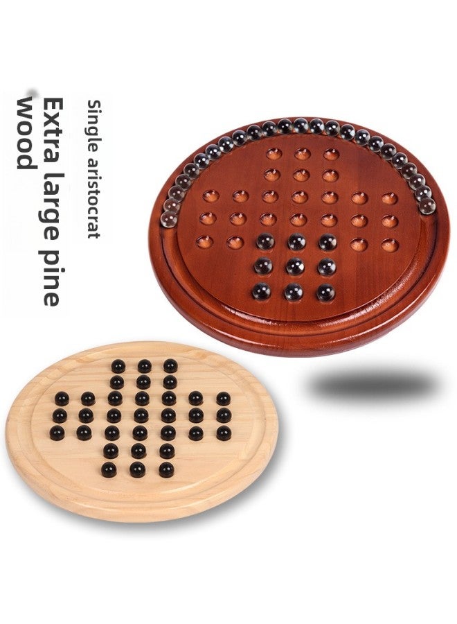 Oversized Solid Wooden Single Aristocrat Kongming Chess Adult Children's Educational Single Chess Game Chess Toys For Primary School Students-Color:Oversized Wheat-colored Single Noble - Image 2