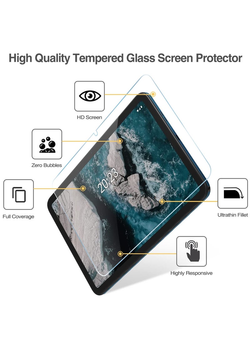 Procases 2 Pack Screen Protector For Nokia T21 2023 Nokia T20 2021 Tablet 10.36 Inch Screen Protector Tempered Glass Screen Film Guard 9H Hardness Ultra Thin Nokia T21 T20 10.4 Inch - Image 2