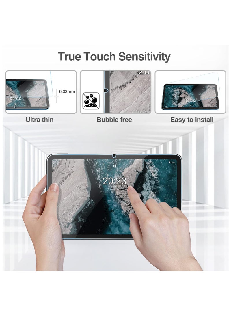 Procases 2 Pack Screen Protector For Nokia T21 2023 Nokia T20 2021 Tablet 10.36 Inch Screen Protector Tempered Glass Screen Film Guard 9H Hardness Ultra Thin Nokia T21 T20 10.4 Inch - Image 3
