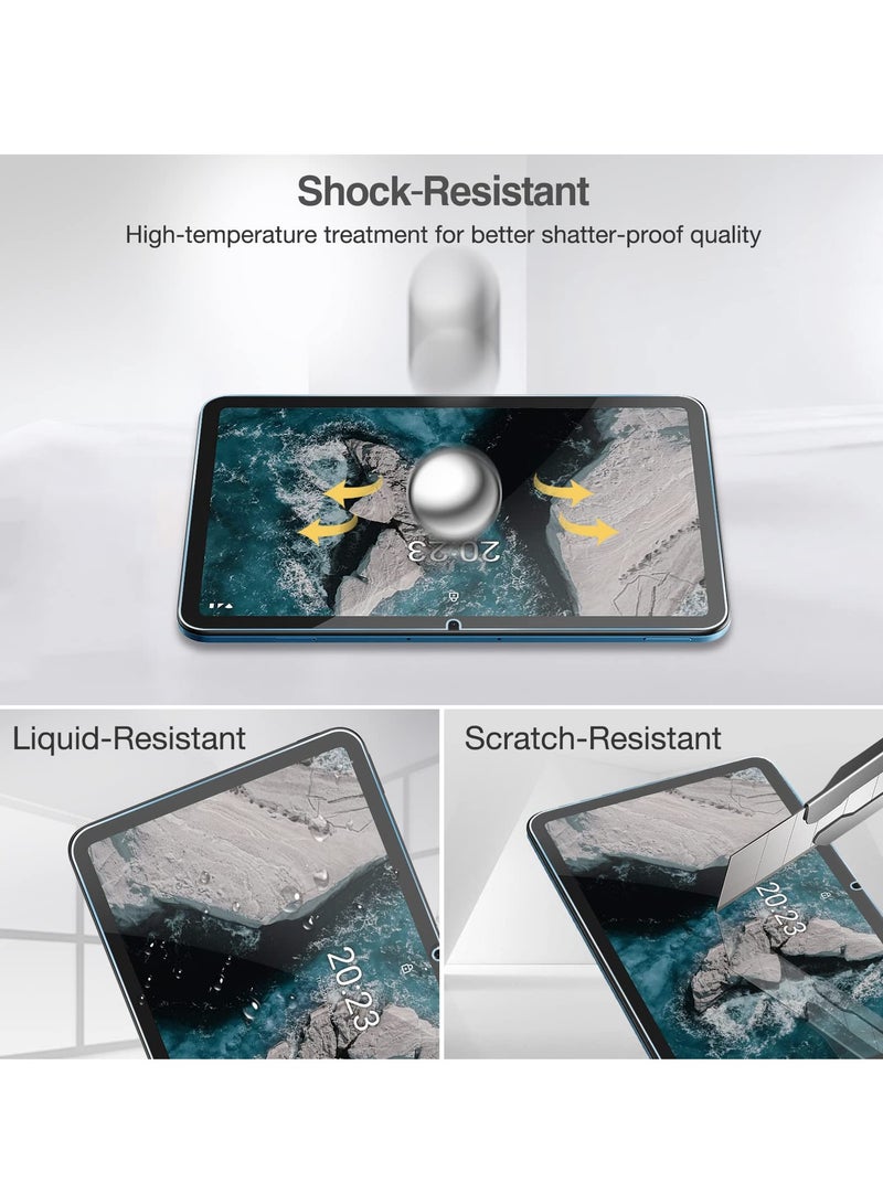 Procases 2 Pack Screen Protector For Nokia T21 2023 Nokia T20 2021 Tablet 10.36 Inch Screen Protector Tempered Glass Screen Film Guard 9H Hardness Ultra Thin Nokia T21 T20 10.4 Inch - Image 4