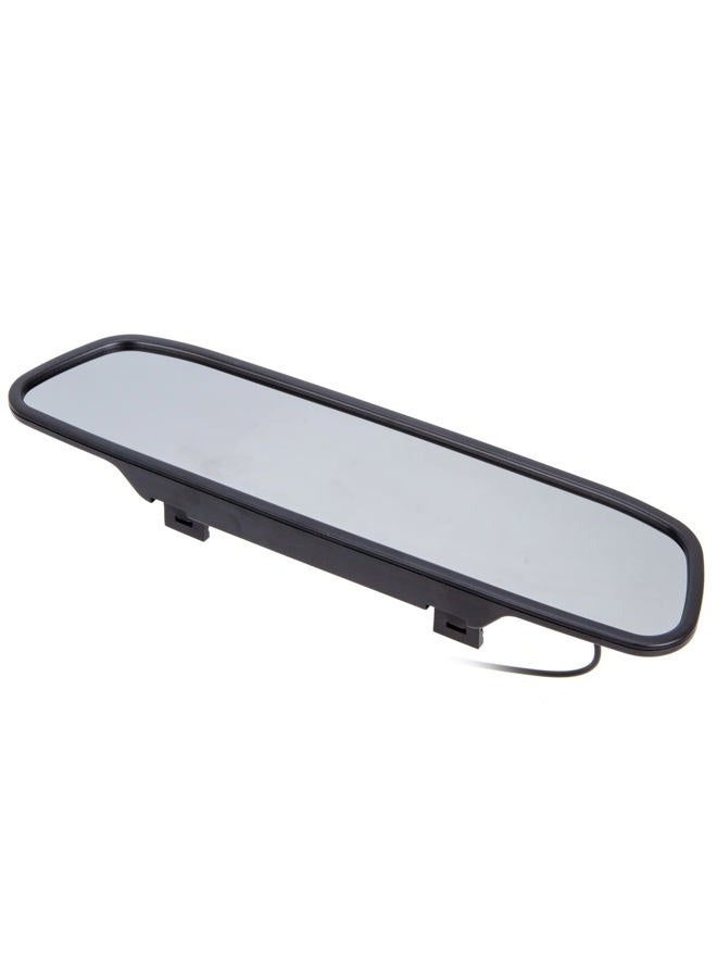Yasoca 4.3 inch Car Video Monitor Auto Rear View Mirror LCD Screen 12V-24V Universal Mount Clip-On Current Mirror for Backup Camera/Front Camera/Media Player/Safety Driving 2 Ways RCA Input - Image 2