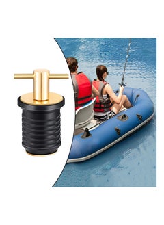 SYOSI SYOSI, Marine Boat T-Handle Drain Plug, Twist-Turn Rubber Plug, Brass Handle Drain Plug Fit for Boating Yacht Kayak Boat Plumbing  - Image 5