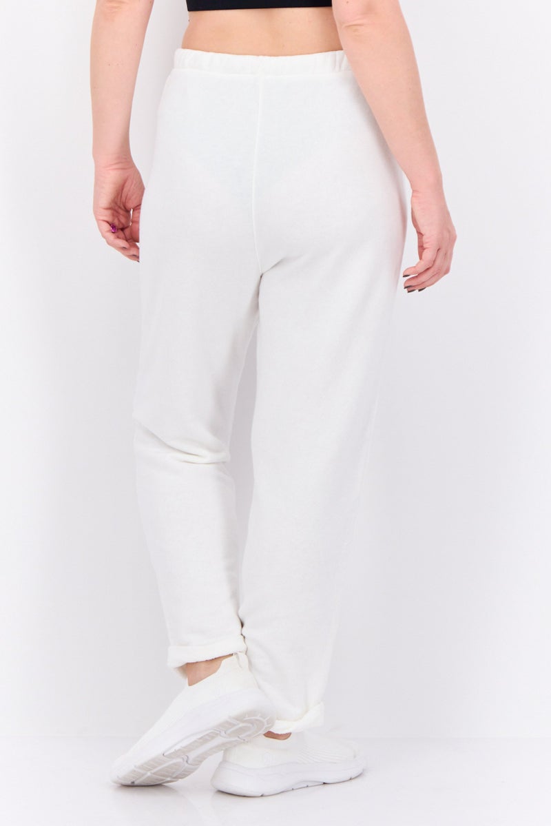 Splendid Women Regular Fit Eyelet Detail Taper Pants, White  - Image 3