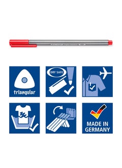 STAEDTLER Staedtler - triplus fineliner  cardboard case for 10 felt-tip pens 0.3 mm - No:334 C10  - Image 2