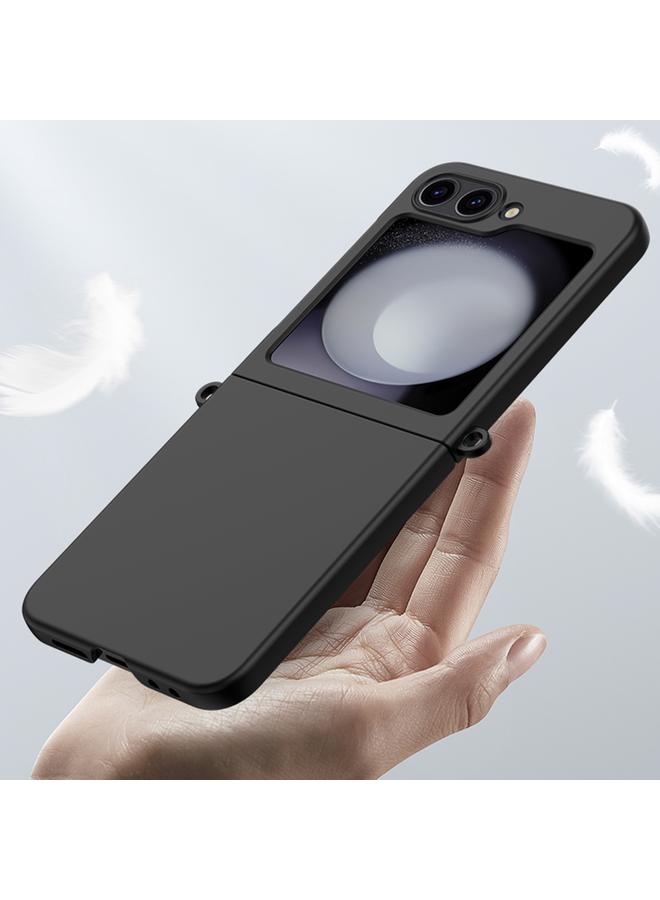 إيروريكس جراب لهاتف Samsung Galaxy Z Flip5 بلون متدرج وملمس جلدي وغطاء كامل مقاوم للصدمات - Image 4