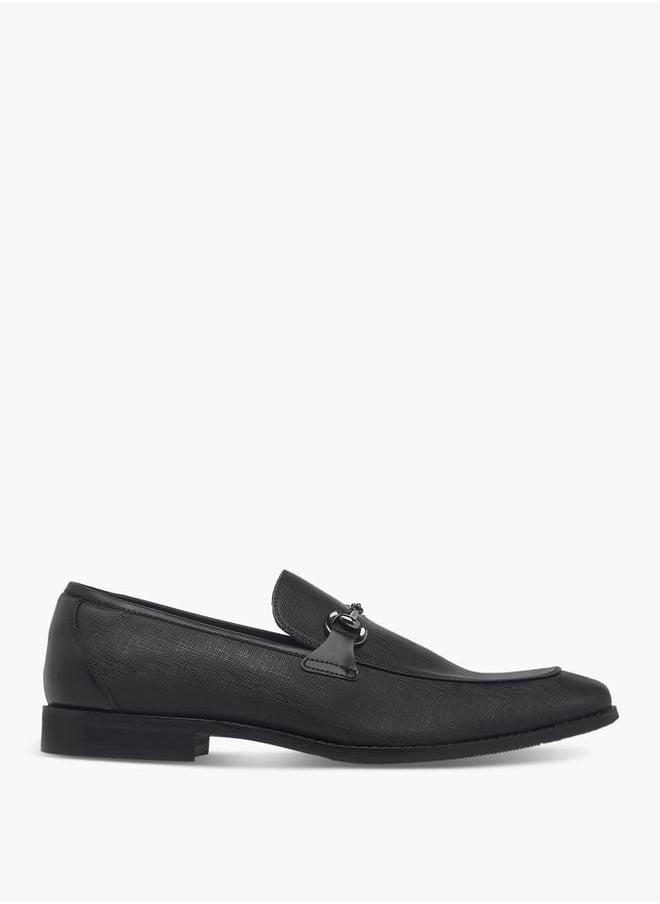 DUCHINI Men's Metal Accent Slip-On Loafers  - Image 3