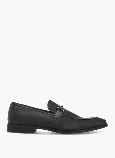 DUCHINI Men's Metal Accent Slip-On Loafers