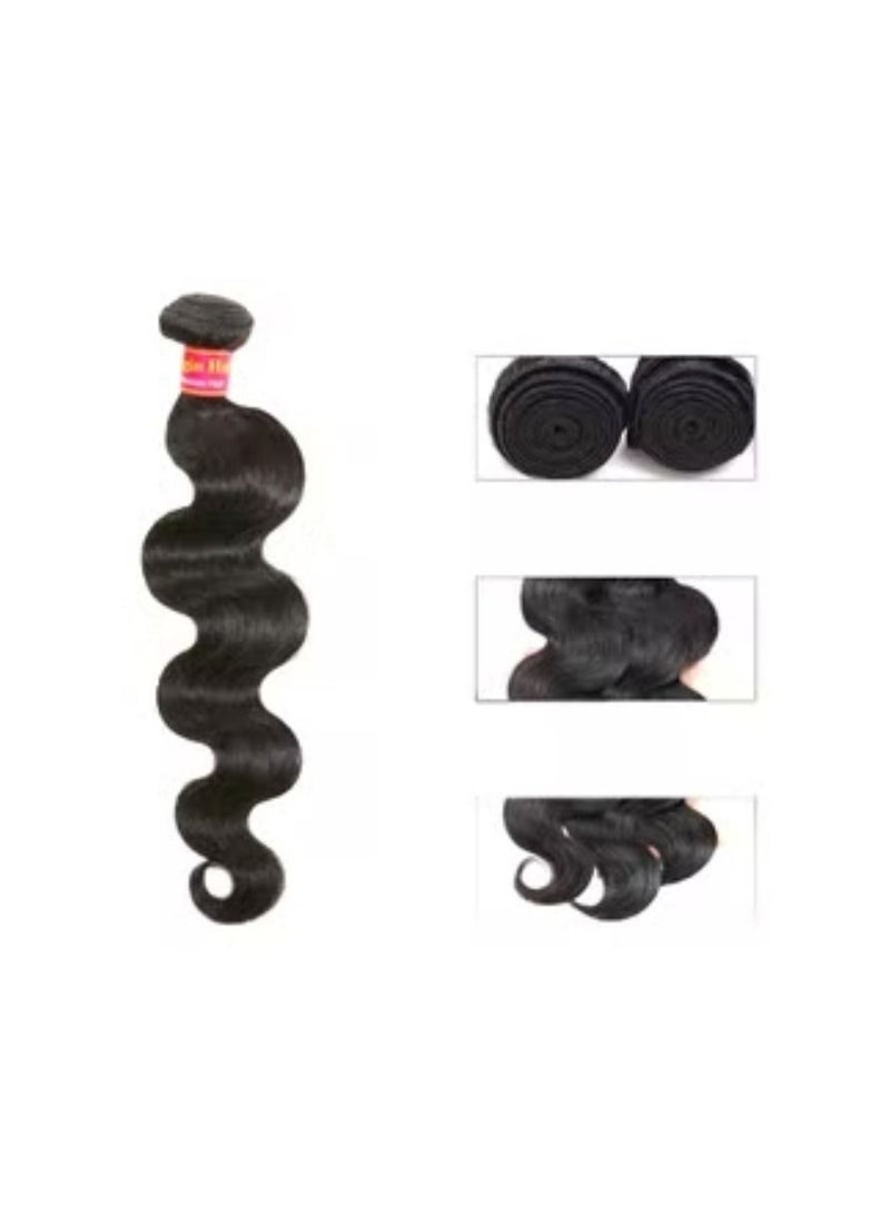 إستيل وصلة إطالة شعر بشري من بودي ويف أسود 19.6 بوصة - Image 2