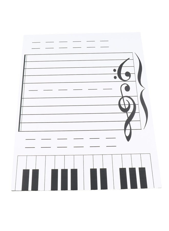 Estink Magnetic Music Notes Double Sided Dry Erase Board for Music Lessons, Piano Teacher, Music Classroom - Image 1