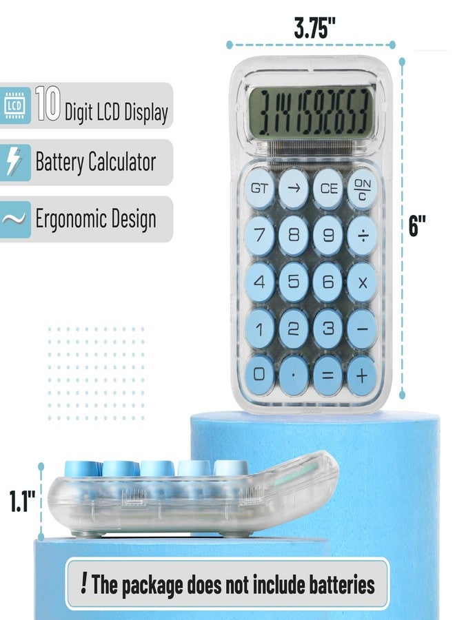 Mr. Pen- Cute Desktop Calculator, Mechanical Large LCD Display Simple Basic Desk Calculators for Business Office Supplie - Image 2