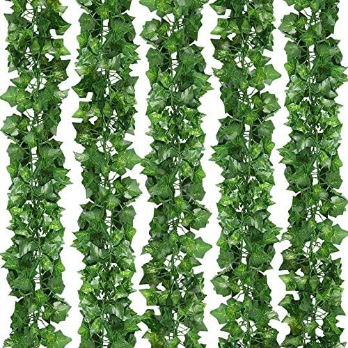ARTSY® Artificial Ivy Garlands Leaves Greenery Hanging Vine Creeper Plants for Home Decor Door Wall Balcony Decoration Party Festival Craft | DIY | - Image 4