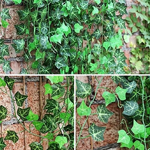 ARTSY® Artificial Ivy Garlands Leaves Greenery Hanging Vine Creeper Plants for Home Decor Door Wall Balcony Decoration Party Festival Craft | DIY | - Image 3