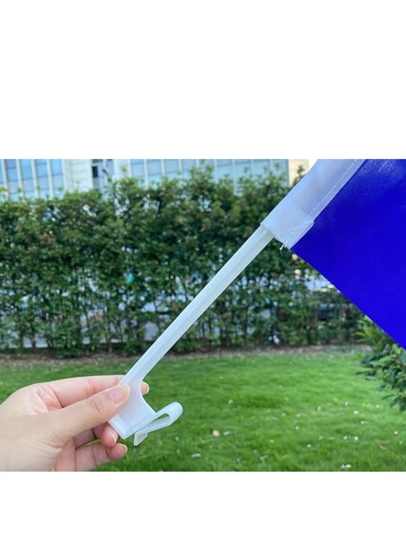 Vitacelli 2 Pcs Neatherland National Day Celebration Flags for Cars Neatherland National Day Flags with Plastic Grip fits almost all type of Vehicles for National Day Flag Day Celebrations 45 x 30 CM  - Image 2