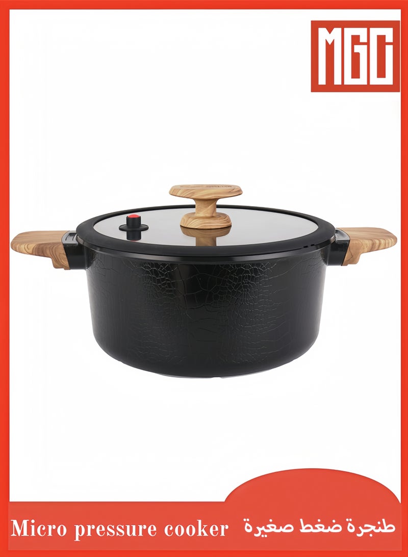 MGC Soup pot, pressure cooker, non-stick pot, household steaming, stewing, double-ear soup pot, suitable for induction cookers and gas stoves. 35*37*15cm - Image 1