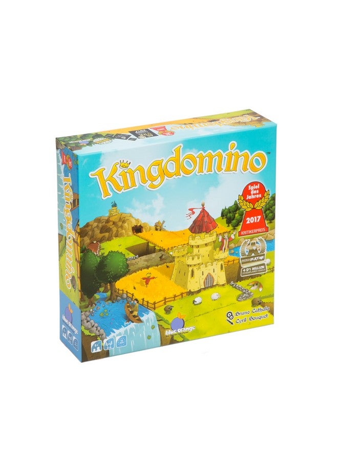 بلو أورانج لعبة لوحة استراتيجية عائلية حائزة على جائزة Kingdomino من Blue Orange Games، لأربعة لاعبين - Image 1