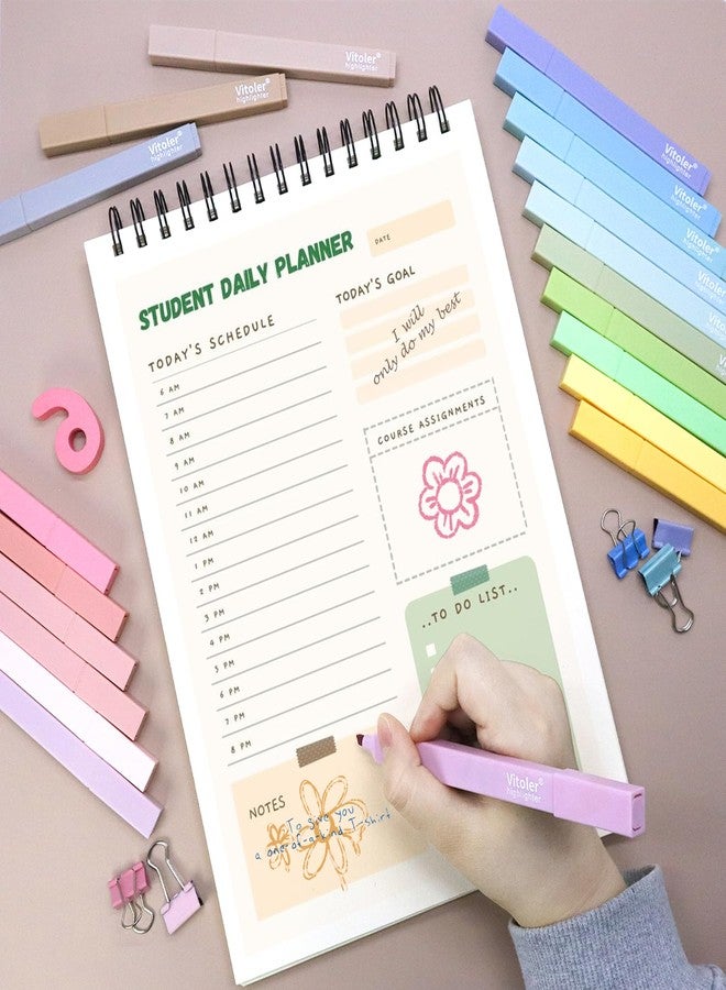 Vitoler 20Pcs Highlighters,Pastel Highlighters Set,Assorted Morandi Color Highlighter, Chisel Tip Bible Highlighter for School Office Supplies - Image 5
