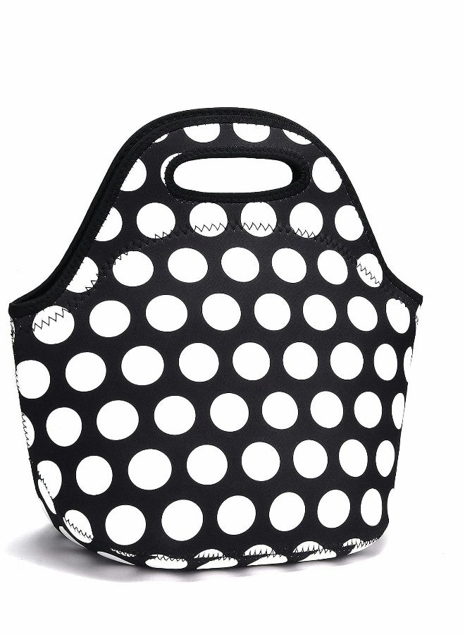 Lunch Bag, Neoprene Bags Thermal Insulated Tote, Kids, Reusable Washable Picnic, Premium Stitching, Outside Pocket, for Men Womens - Image 1