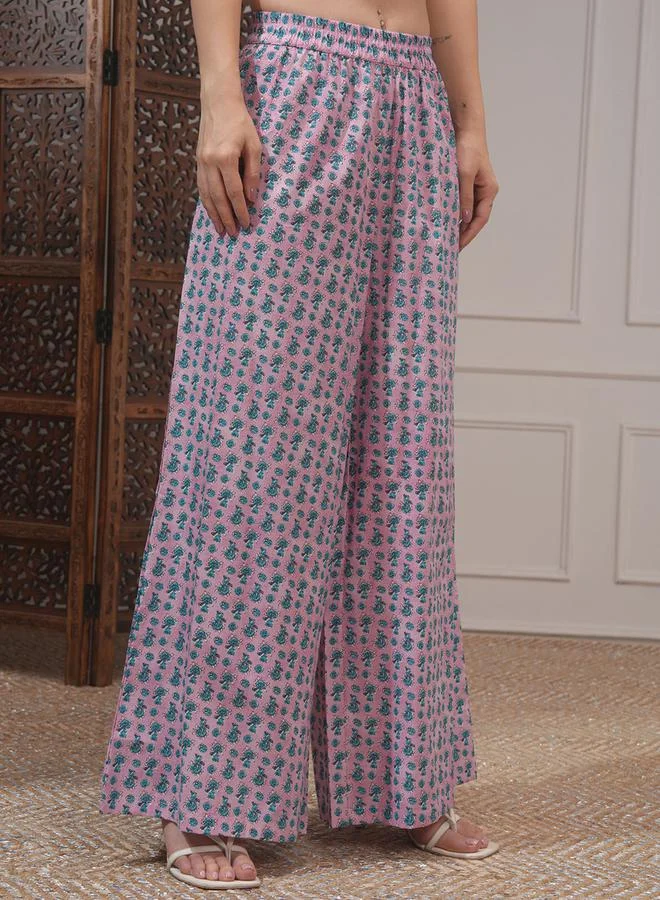 Vishudh All-Over Printed Tunic with Palazzo Pants and Jacket Co-Ords by Styli