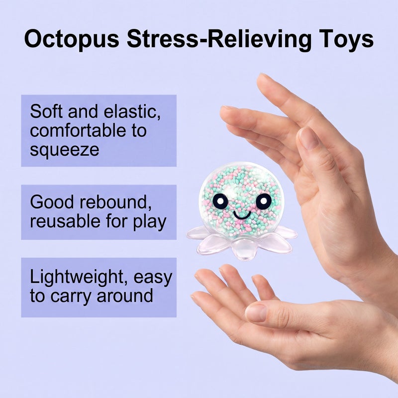 Octopus Squishy Toy Stress Relief - Image 3