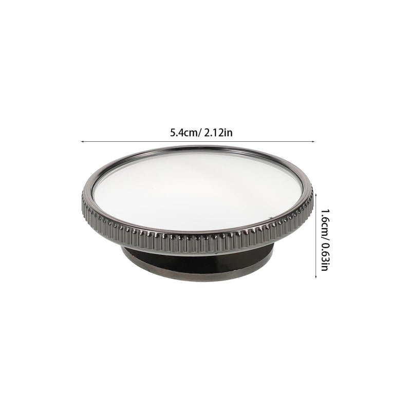 2pcs Carbon Black Blind Spot Mirrors Self Adhesive Car Safety Reversing Aid - Image 3
