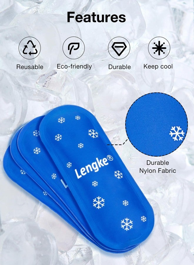 LengKe عبوات ثلج لينغ كي المعتمدة من إدارة أمن النقل الأمريكية، 4 قطع، عبوات ثلج مطورة قابلة لإعادة الاستخدام لحافظة تبريد الأنسولين للسفر - Image 5
