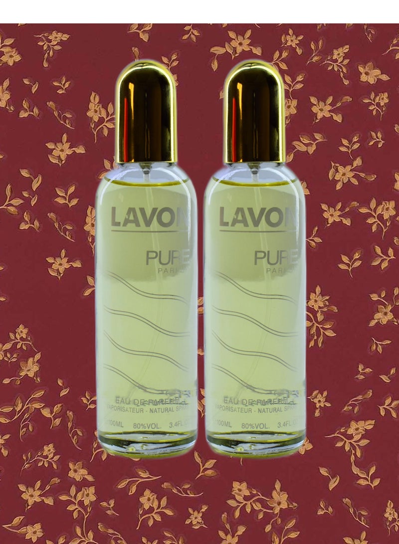 لافون 2 قطع عطر لافون بيور 100 مل EDP - Image 1