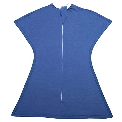 SleepingBaby Poly Zipadee-Zip Swaddle Transition Baby Swaddle Blanket with Zipper  Cozy Baby Sleep Sack Wrap (Medium 6-12 Months | 18-26 lbs  29-33 inches | Classic Navy) - Image 4