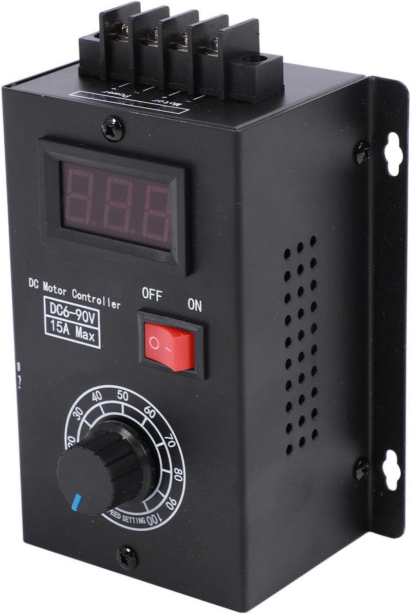 Universal PWM DC Motor Speed Controller 6V 90V with Digital Display and 20A - Image 3