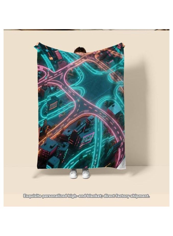 general Flannel thin blanket (warm and comfortable, suitable for sleep, gaming, dust removal and sandproof) 150cm*200cm - 94 - Image 3