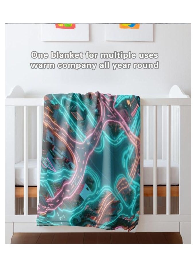 general Flannel thin blanket (warm and comfortable, suitable for sleep, gaming, dust removal and sandproof) 150cm*200cm - 94 - Image 4