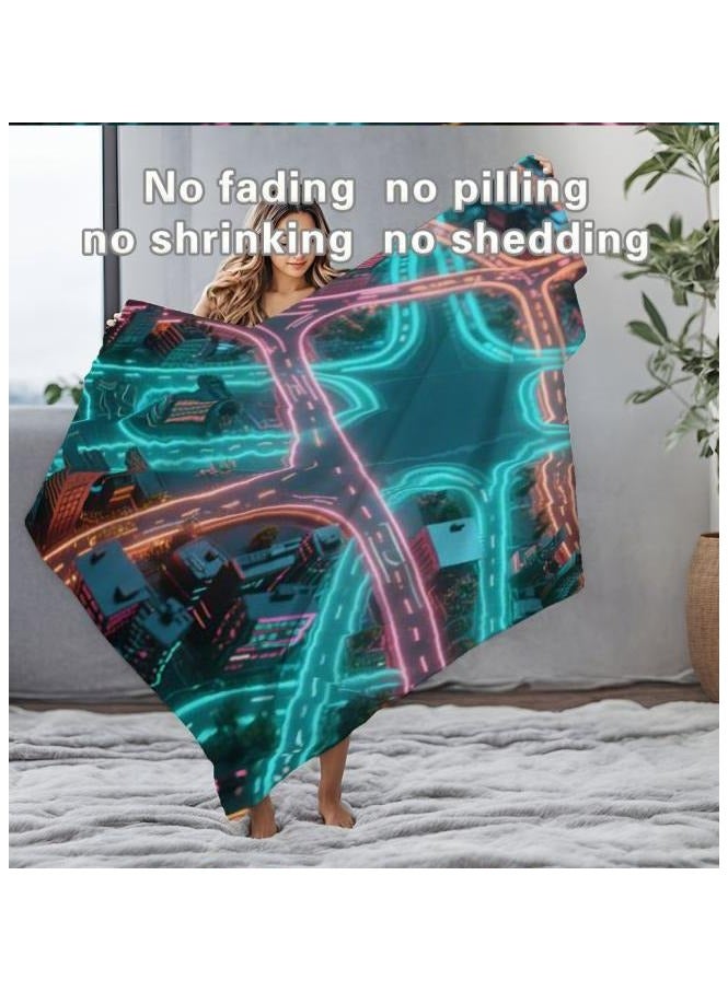 general Flannel thin blanket (warm and comfortable, suitable for sleep, gaming, dust removal and sandproof) 150cm*200cm - 94 - Image 5