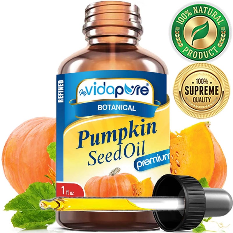 MYVIDAPURE PUMPKIN SEED OIL WILD GROWTH Pure REFINED 1 Floz 30 ml For Skin Face Body Hair and Lip Care - Image 5