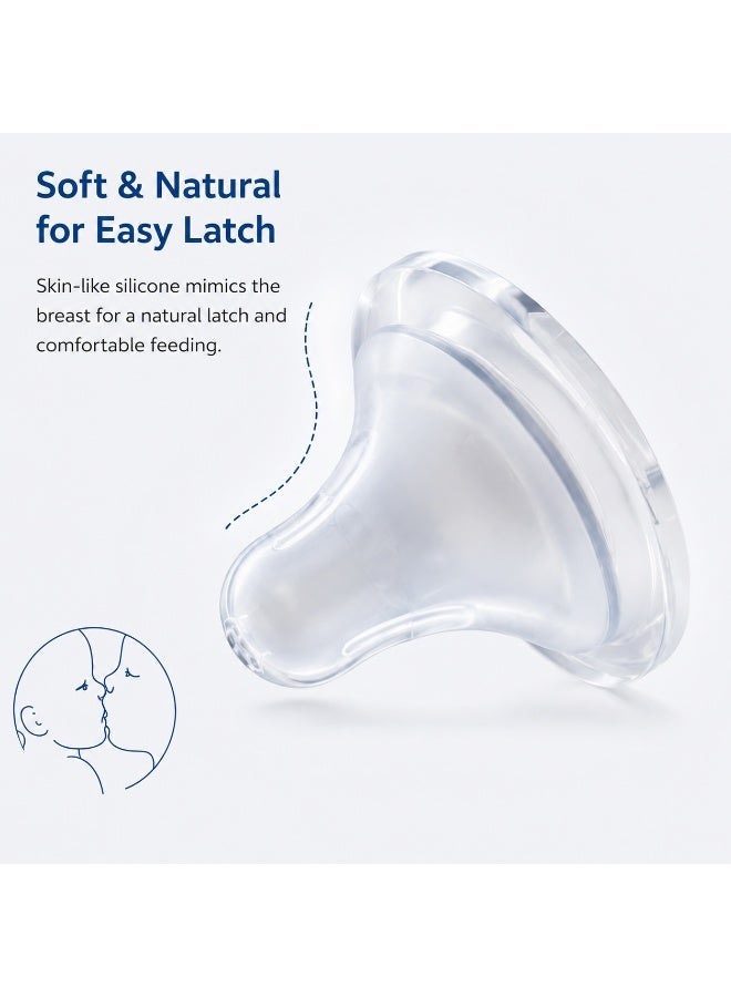 EXCLIFE Baby pacifier wide caliber universal newborn silicone pacifier - Image 3