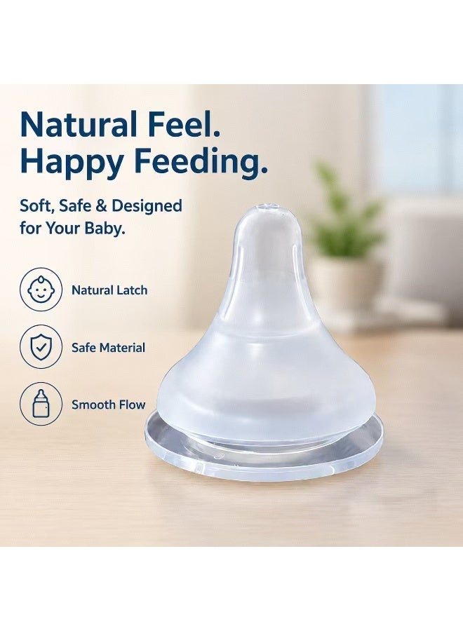 EXCLIFE Baby pacifier wide caliber universal newborn silicone pacifier - Image 1