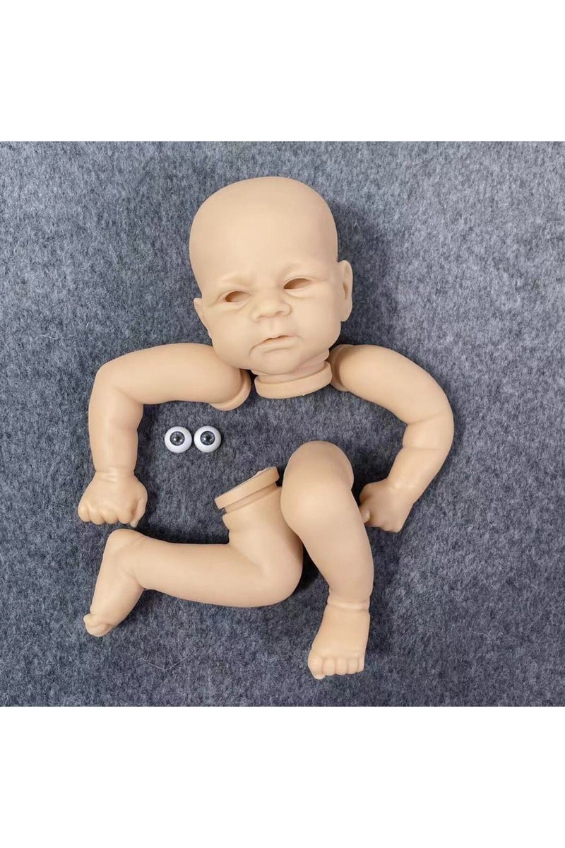 طقم دمية إيليا المصنوعة من الفينيل، غير مطلية، بجسم من القماش، مقاس 17-18 بوصة، مع جسم من القماش.