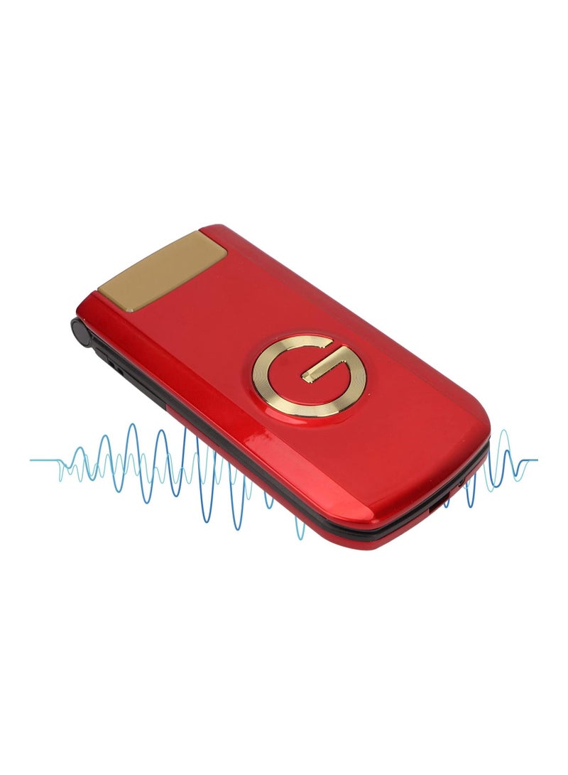 Seniors Flip Cell Phone - Unlocked 2G Phone with Big Buttons, Dual SIM, 2.4" Large Display, Loud Speaker, Speed Dial, 4800mAh Battery, Easy-to-Use (Red)