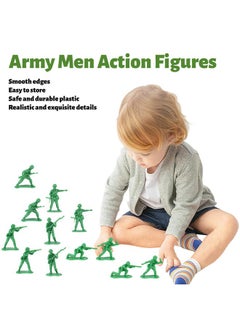 3 otters 80Pcs Army Men Action Figures, Plastic Army Men Toy Soldiers Men Soldier Playset For Kids Birthday  - Image 3